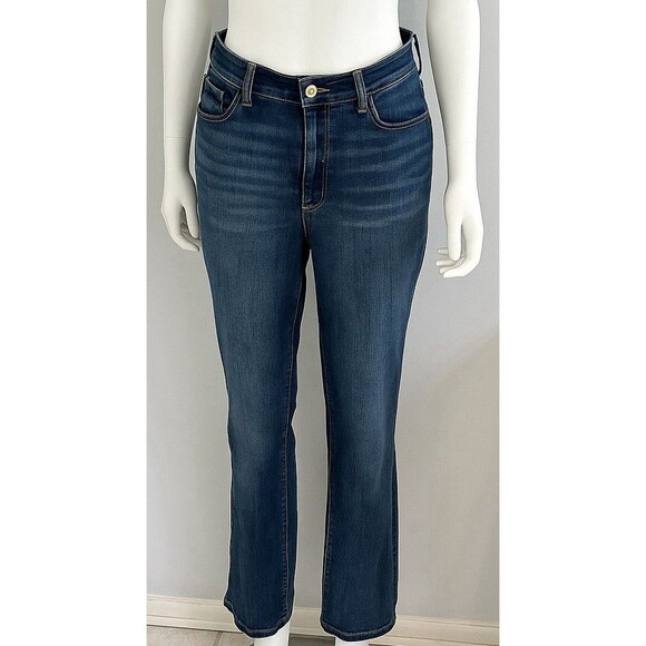 Judy Blue 14W Skinny Fit Capri Jeans Mid Rise Stretch Blue Wash Denim - Picture 1 of 10
